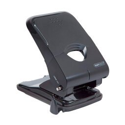 Heavy-duty 2-hole punch X5 LESS Rapesco - 50-sheet capacity - black