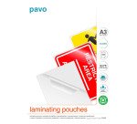 Pochettes de plastification PAVO A3 2 x 75 µ brillantes - Boite de 100