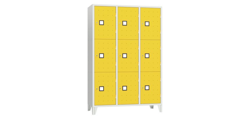 Armadio spogliatoio guardaroba monoblocco 9 posti