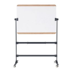 Tafel weiß lackiert, mobil, doppelseitig, 90 x 120 cm, Ace Bi-Office.