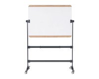 Lacquered mobile double-sided board 90 x 120 cm Ace Bi-Office