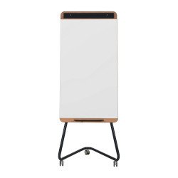 Lacquered mobile easel 70 x 100 cm Ace Bi-Office Wood and Anthracite Metal Structure