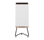 Chevalet laqué mobile 70 x 100 cm Ace Bi-Office  Structure en Bois et Métal Anthracite