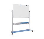 Tableau blanc émaillé pivotant double face 150 x 120 cm Evolution Bi-Office