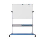 Tableau blanc émaillé pivotant double face 150 x 120 cm Evolution Bi-Office