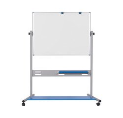 White enamel double-sided swivel whiteboard 150 x 120 cm Evolution Bi-Office