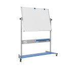 Tableau blanc émaillé pivotant double face 150 x 120 cm Evolution Bi-Office