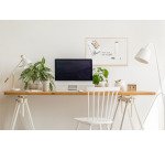 Tableau blanc acier laqué 60 x 40 cm Earth New Basic Bi-Office