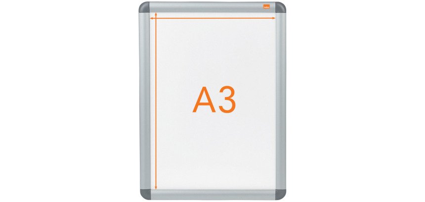 Porte-affiche A3 clipsable Nobo