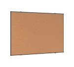 Tableau en liège Suri Bi-Office cadre en alliage noir 88 x 58 cm