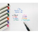 Stylo plume Pilot V-Pen couleurs assorties - Pochette de 6