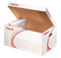 Caisse archives Esselte Boxy H 26.5 x W 56 x D 38 cm high resistance - White