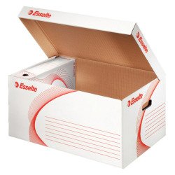 Kisten-Archiv Esselte Boxy H 26,5 x B 56 x T 38 cm hohe Widerstandsfähigkeit - Weiß