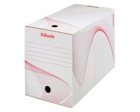 Esselte Boxy cardboard archive box - 20 cm spine - High resistance - White