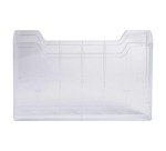 Présentoir mural 1 case horizontal pour format A4 - cristal