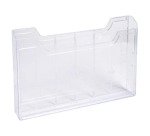 Présentoir mural 1 case horizontal pour format A4 - cristal