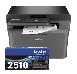 Brother imprimante laser multifonction 3 en 1 monochrome A4 Wifi DCP-L2620DWRE1 + 1 toner noir TN2510