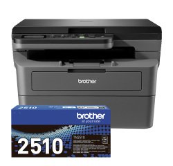 Brother imprimante multifonction 3 en 1 laser monochrome Wifi A4 DCP-L2627DWE + 1 toner noir TN2510