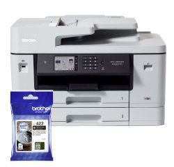 BROTHER Ensemble imprimante multifonction 4 en 1 A3 jet d'encre couleur Wifi MFC-J6940DW + 1 cartouche noire LC422