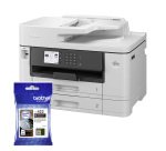 BROTHER Ensemble imprimante multifonction 4 en 1 jet d'encre couleur A3 Wifi MFC-J5740DW + 1 cartouche noire LC422