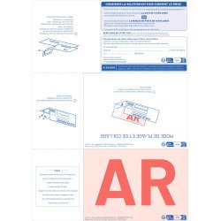 Formulaire imprimé pour recommandé avec AR A4 IB1 - Boîte de 1000