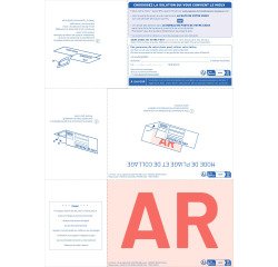 Printed form for registered mail with acknowledgment of receipt A4 IB1 - Box of 1000
