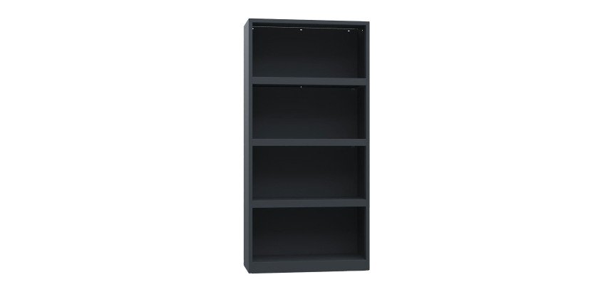Armadio monoblocco a giorno, 3 ripiani, 90 x 45 x185 cm