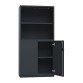 Armadio Ufficio Monoblocco 2 ante battenti con parte superiore a giorno 90 x 45 x 185 cm