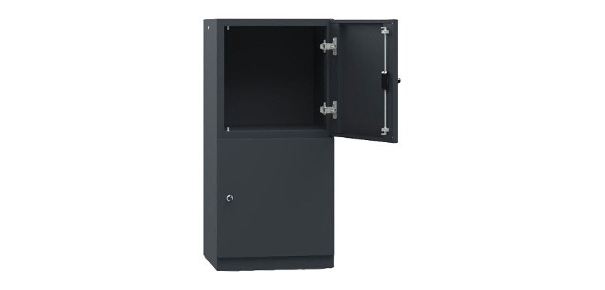 Armadio Casellario Monoblocco 2 ante singole 1 ripiano l x p x h 45 x 45 x 95 cm