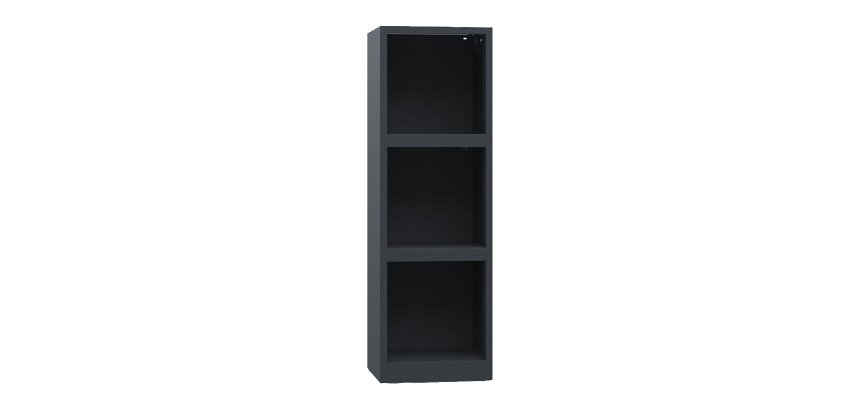 Armadio Uffico Monoblocco a Giorno 2 ripiani l x p x h 45 x 45 x 140 cm