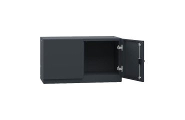 Armadio Ufficio Monoblocco 2 ante battenti vano vuoto l x p x h 90 x 45 x 50 cm