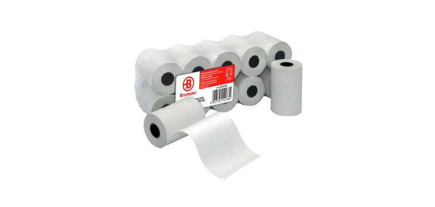 Rotolo termico BPA free per pos 57mm x18m (10 Rotoli) Bruneau