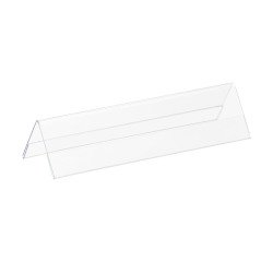 Tischkartenhalter aus hartem Kunststoff  21 x 7,5 cm - Packung mit 5