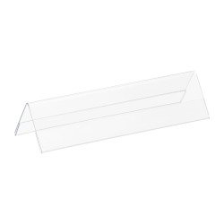 Plastic rigid name tag holder 21 x 7.5 cm - Pack of 5