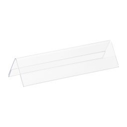 Chevalet porte-nom plastique rigide  21 x 7,5 cm - Paquet de 10