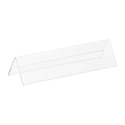 Chevalet porte-nom plastique rigide  21 x 7,5 cm - Paquet de 10