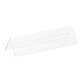 Chevalet porte-nom plastique rigide  21 x 7,5 cm - Paquet de 10