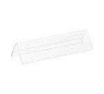 Chevalet porte-nom plastique rigide  21 x 7,5 cm - Lot de 5
