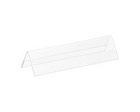 Plastic rigid name tag holder 21 x 7.5 cm - Pack of 5