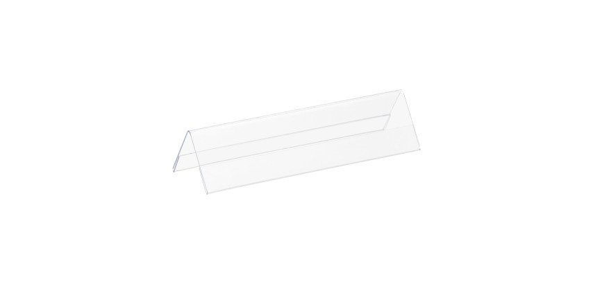 Tischkartenhalter aus hartem Kunststoff  21 x 7,5 cm - Packung mit 5