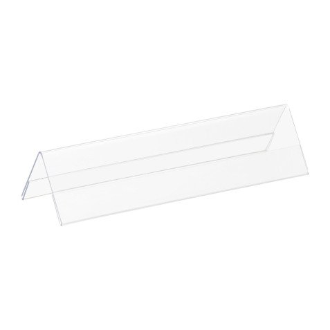 Chevalet porte-nom plastique rigide  21 x 7,5 cm - Lot de 5