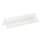 Chevalet porte nom en plastique rigide 15 x 150 cm - Paquet de 10