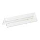 Chevalet porte nom en plastique rigide 15 x 150 cm - Lot de 10
