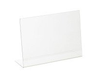 Présentoir de table incliné A4 paysage transparent