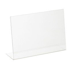 Présentoir de table incliné A4 paysage transparent