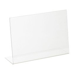 Présentoir de table incliné A4 paysage transparent