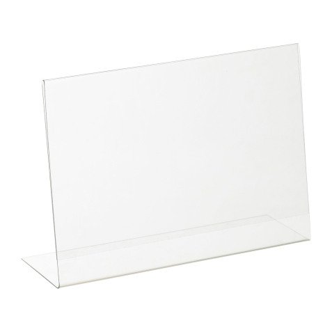 Présentoir de table incliné A4 paysage transparent