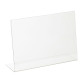 Présentoir de table incliné A4 paysage transparent