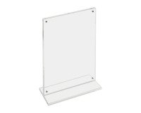 Présentoir de table double face A4 portrait transparent