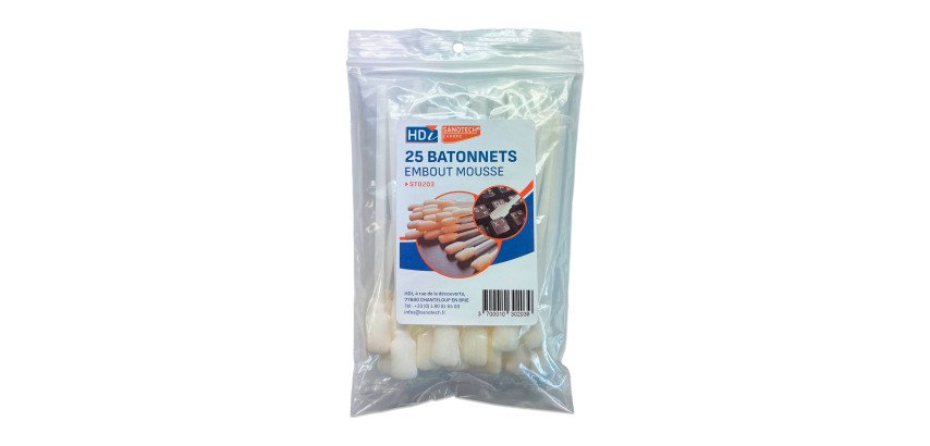 Coton tige pour nettoyage clavier - sachet de 25